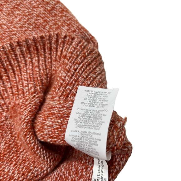 Cabi Women’s Orange Foldover Cowl Neck Oversized Sweater Size Small - Picture 5 of 8